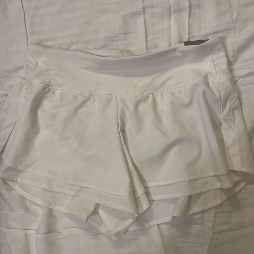 CALIA by Carrie Underwood White Layered Athletic Shorts